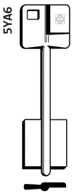 Заготовка ключа YA-3G 5YA6 5YL 2Y14 x x