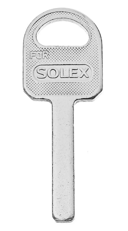 Заготовка ключа SOLEX фин квадратный без паза латунь КНР Заготовка ключа SOLEX фин квадратный без паза латунь КНР