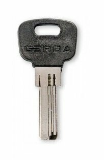 Заготовка ключа Gerda WKM1 с пластиком GDA-1.P x x GDA1P164 (оригинал)