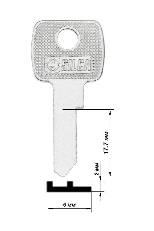 Заготовка ключа LF-1I LF6R LF14L LF14R LF16 x