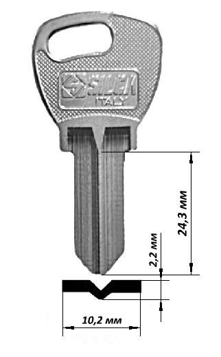 Заготовка ключа x NE50 NN61 NE53