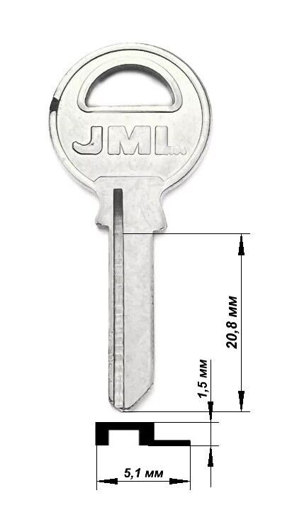 Заготовка ключа TRI-3D TL9 TRC10 TR9R x Е134 КНР