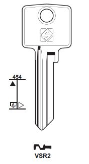 Заготовка ключа TAL-?_VSR2_VAS2_x_x_x